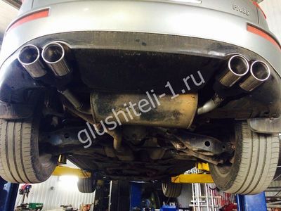 Установка насадки на глушитель  Infiniti FX I
